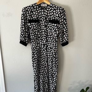 Vintage Floral Albert Nipon Executive Dress